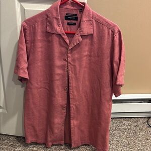 Kenneth Cole Casual Button Down Shirt Size M Slim Fit.